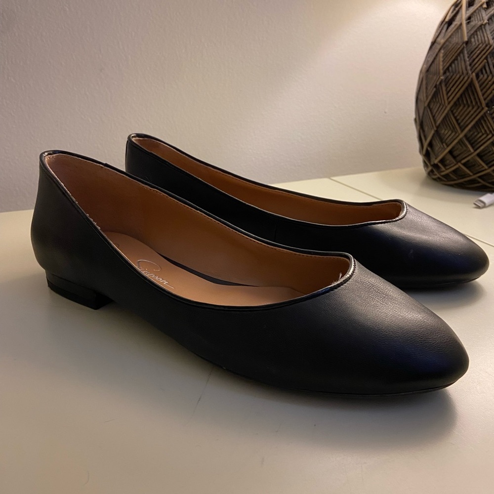 Jessica Simpson Black Ballet Flats 7.5